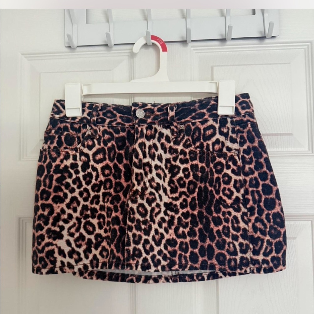 Pacsun Leopard Print Mini Skirt